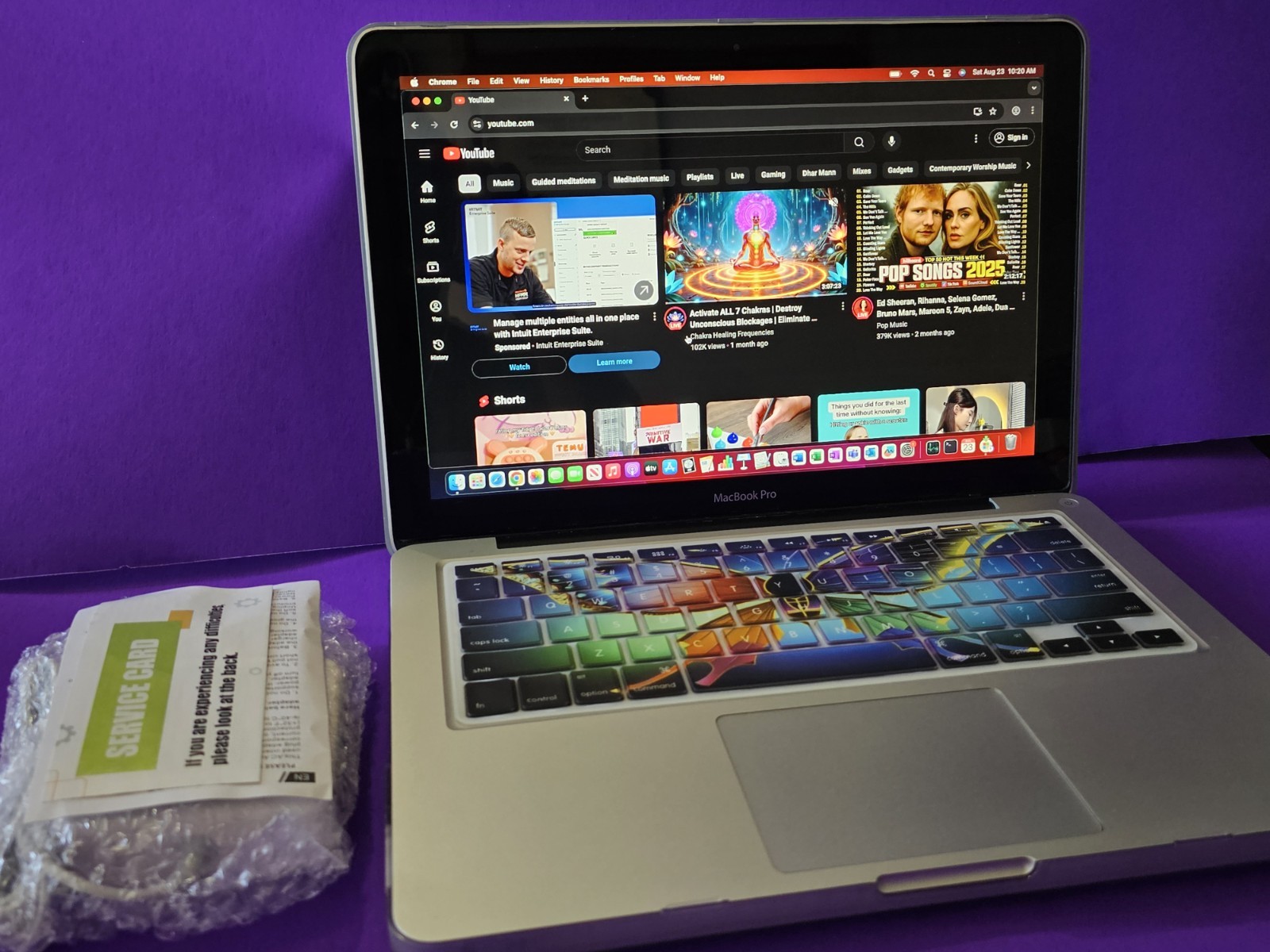 macbook pro 2012 13 inch Core i5 SSD 500GB Logic Pro installed for DJs, Office