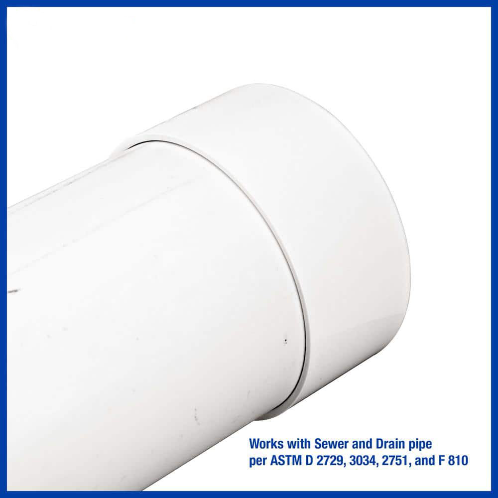 6 in PVC S-D End Cap, Solvent Weld Sewer & Drain Pipe Closure