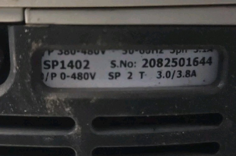 SP1402 Control Techniques 2HP AC Drive Inverter VFD Emerson Nidec