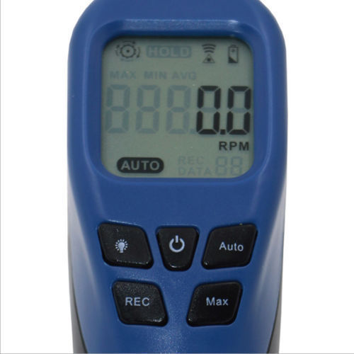 Handheld LCD Digital Laser Photo Tachometer Non Contact RPM Tach Tester Meter