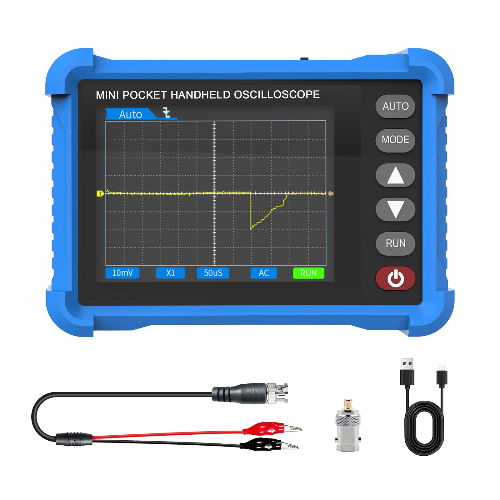 HoldPEAK Handheld Mini Oscilloscope Portable Digital Oscilloscope 250KHz 2.5MS/s