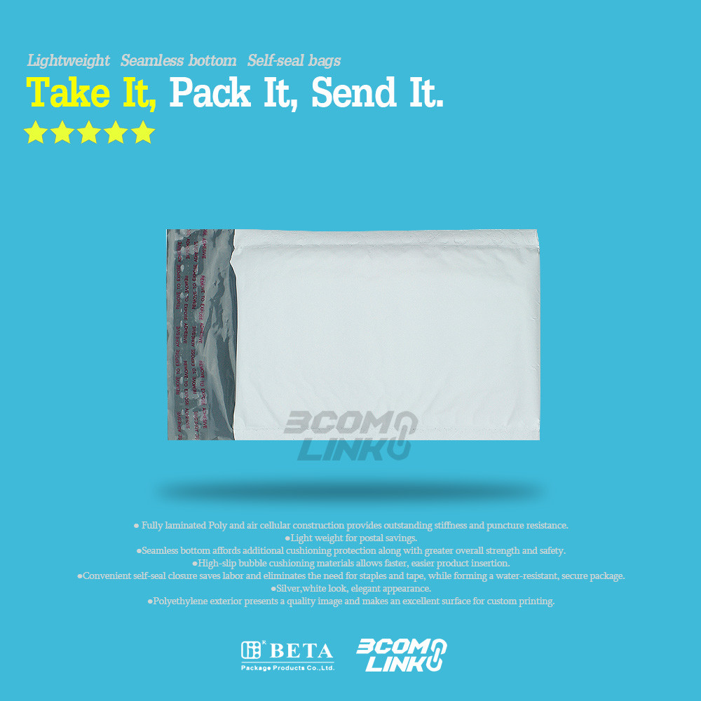 #000 4×8 (4×7) Poly Bubble Mailer Self Padded Envelope Bag 25,50,100,250,500 Pcs