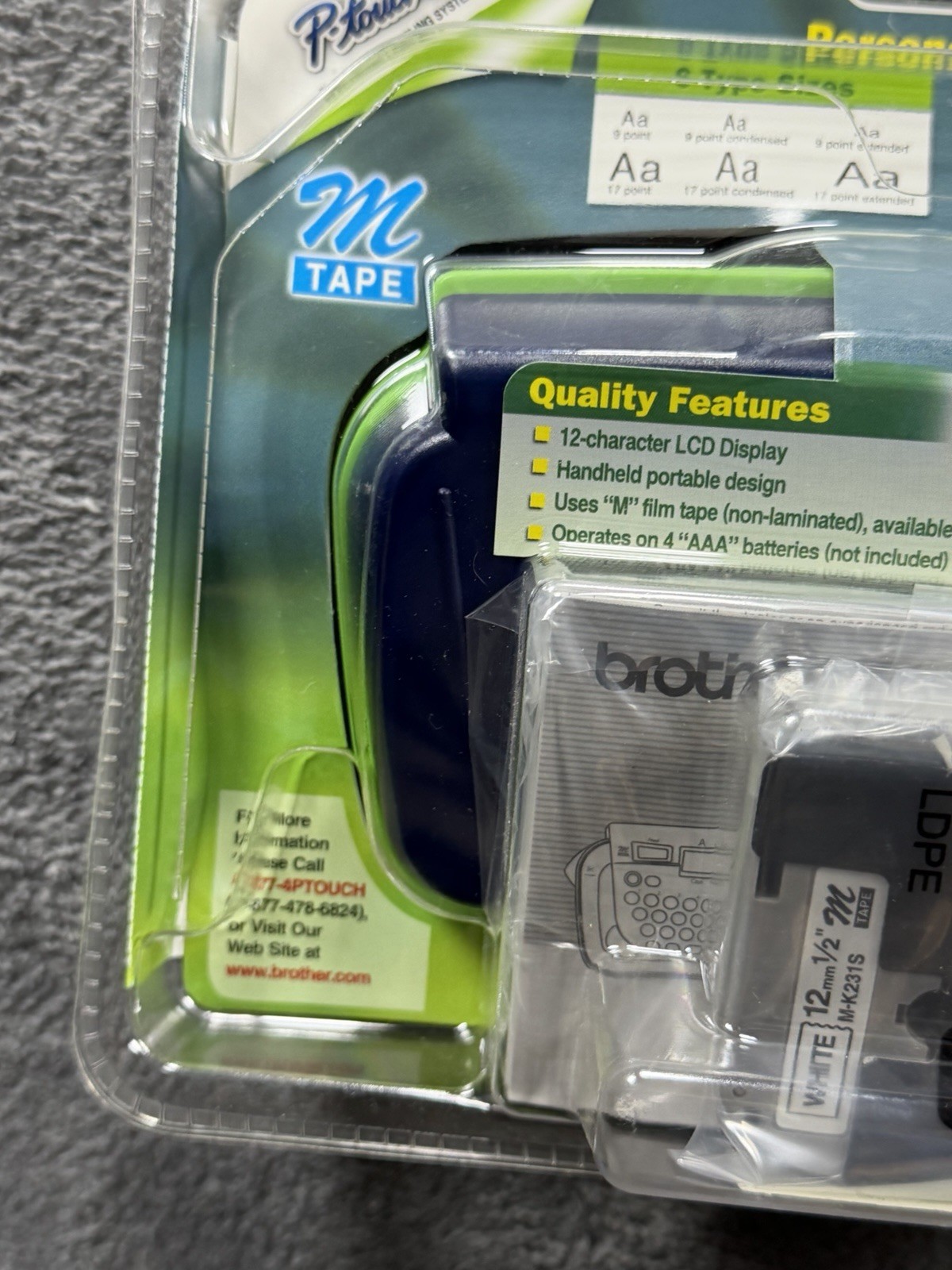 Brother PT-80 P-touch Personal Labeler Electronic Labeling System NEW SEALED