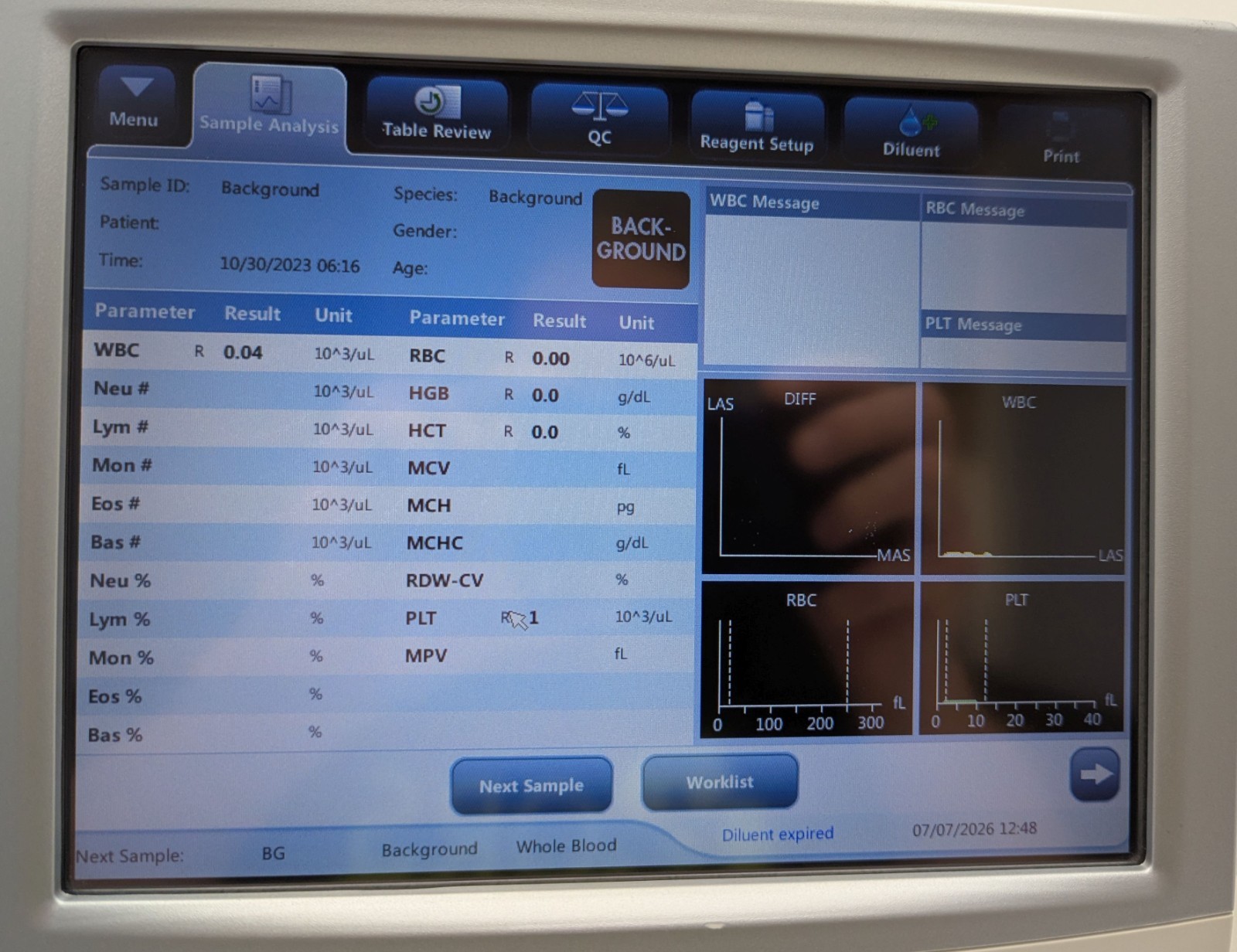 Heska Antech Mindray Element HT5 Auto Hematology Analyzer Device – *AS-IS READ*