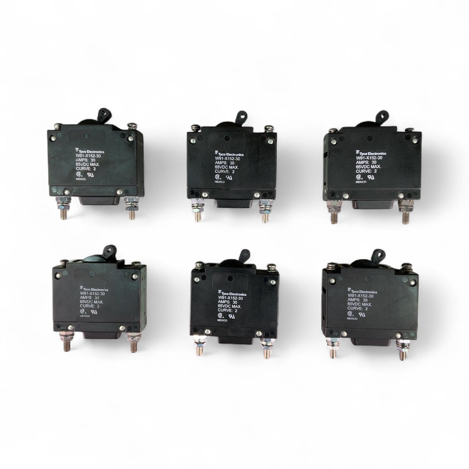 Tyco Electronics Circuit Breaker W91-X152-30 Lot of 6 (Best Offer!)