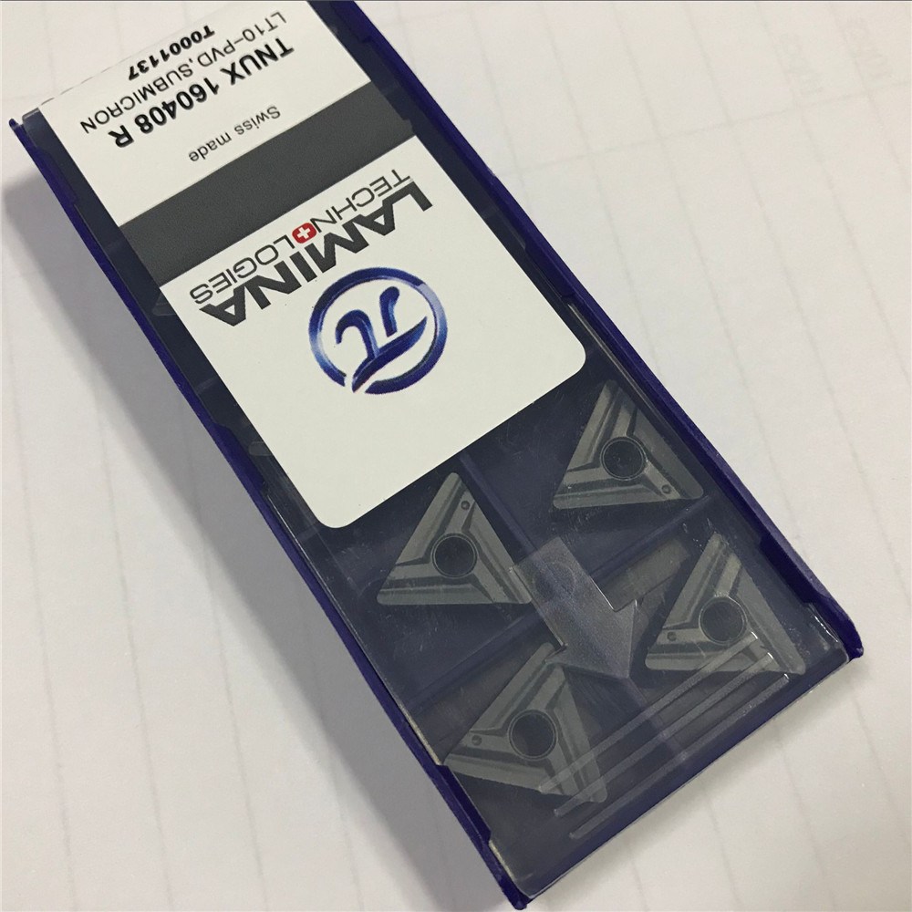 10pcs (1pack) LAMINA TNUX 160408 R Carbide Inserts for Steel