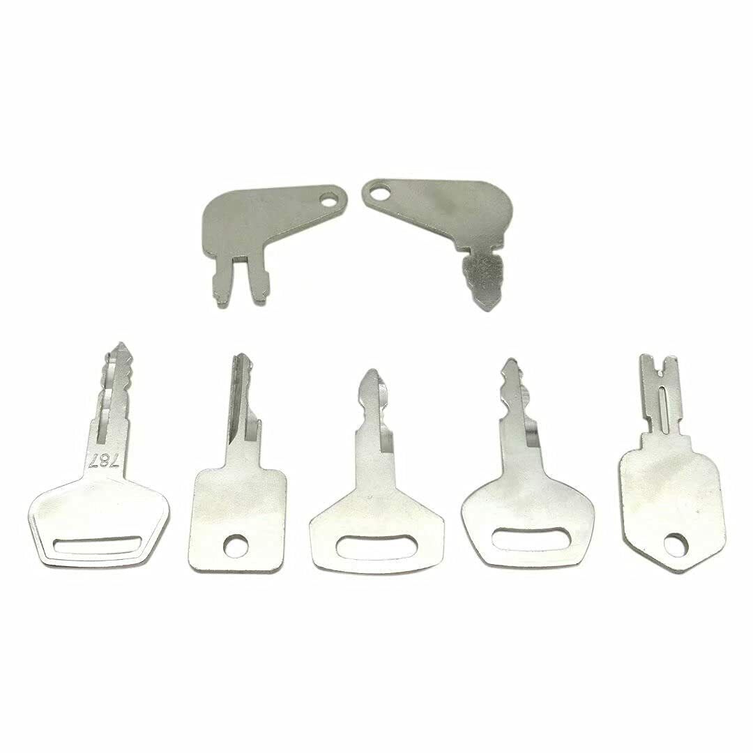 10 Heavy Construction Equipment Ignition Key Set For JD Case Komatsu Caterpillar