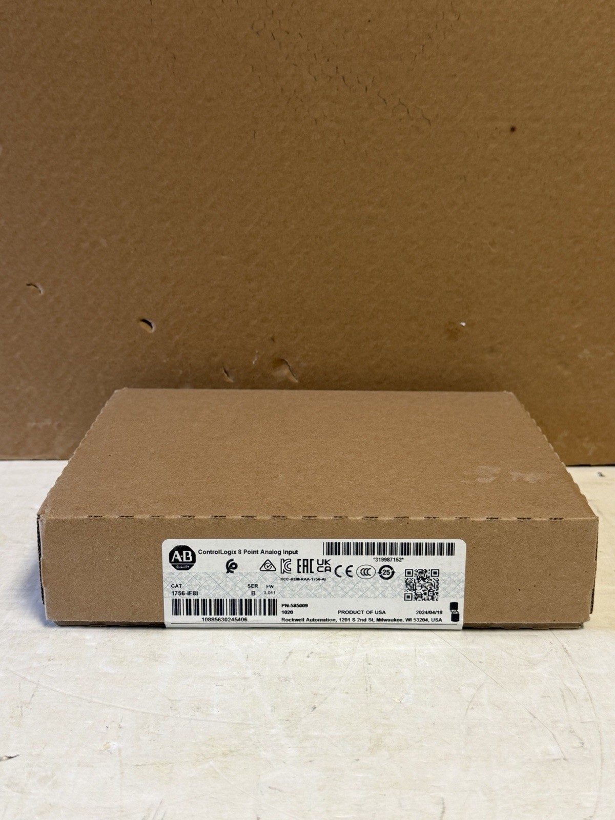 Allen Bradley 1756-IF8I ControlLogix 8-Point Isolated Analog Input Module SER B