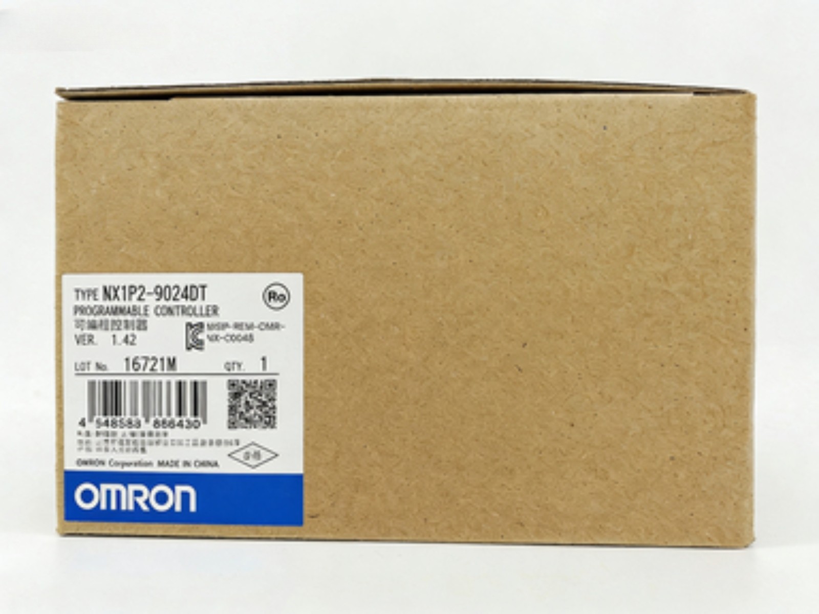New In Box Omron PLC Module NX1P2-9024DT, 1-Year Warranty !