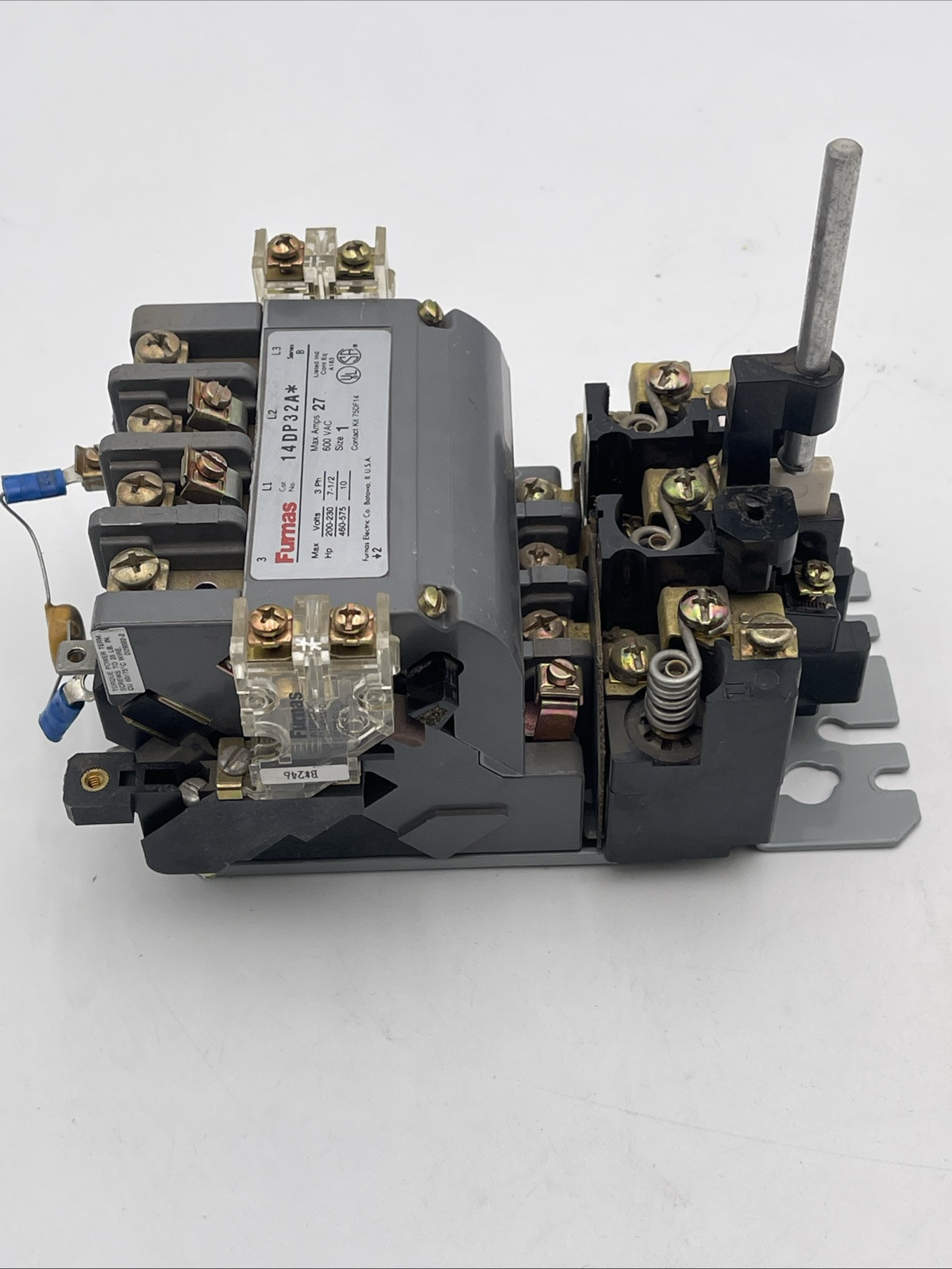 FURNAS 14DP32A SIZE 1 MOTOR STARTER 7 amp 600 VAC(EB1473)
