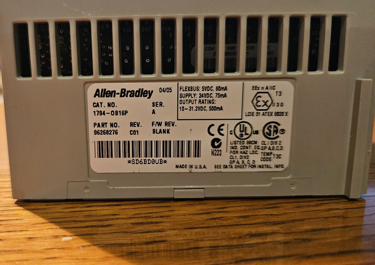 1794-OB16P Allen Bradley Flex I/O DC Output 1794OB16P