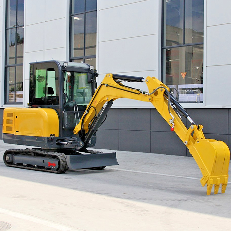 3.5 Ton Kubota 25HP Diesel Mini Excavator, Side Swing Boom Mini Digger EPA