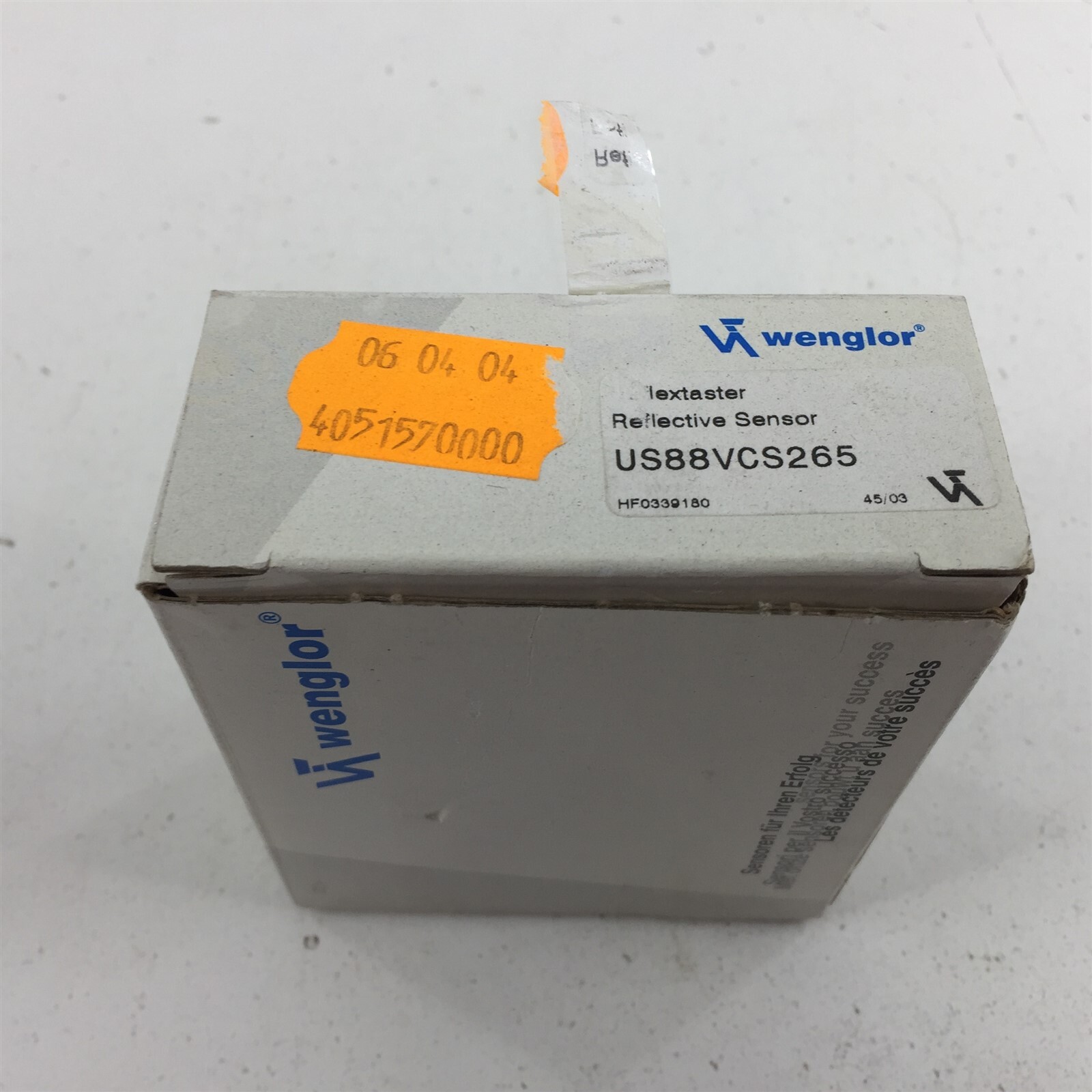 Wenglor US88VCS265 Reflective Sensor