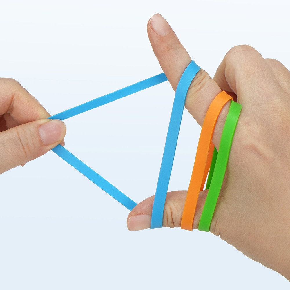 130PCS Rubber Bands Colored Thick Heavy Duty Rubber Bands for Office Supplies