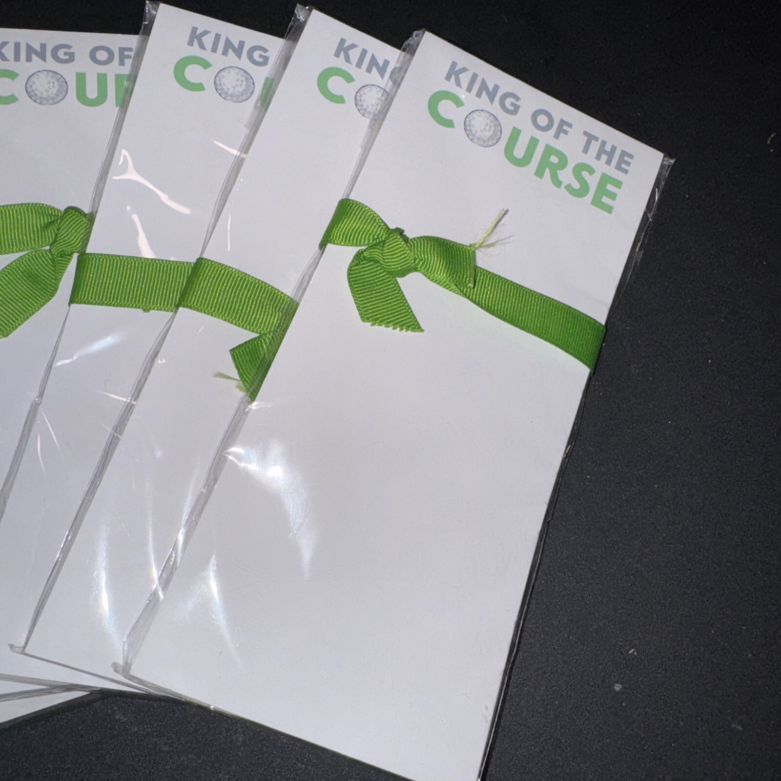 5 Packs King Of The Course Golf Theme Skinny Notepads 50ct Pad Each New