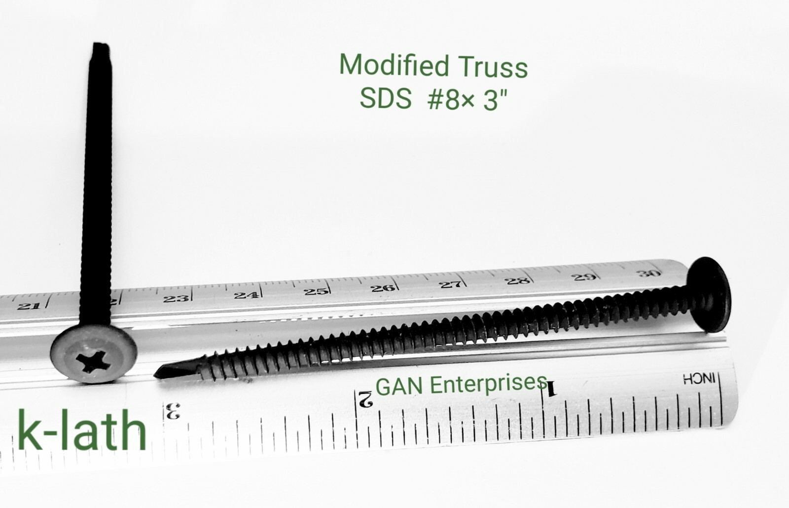 Modified Truss Head #8 x 1/2″ to 3″ Self Drilling Screws, Black