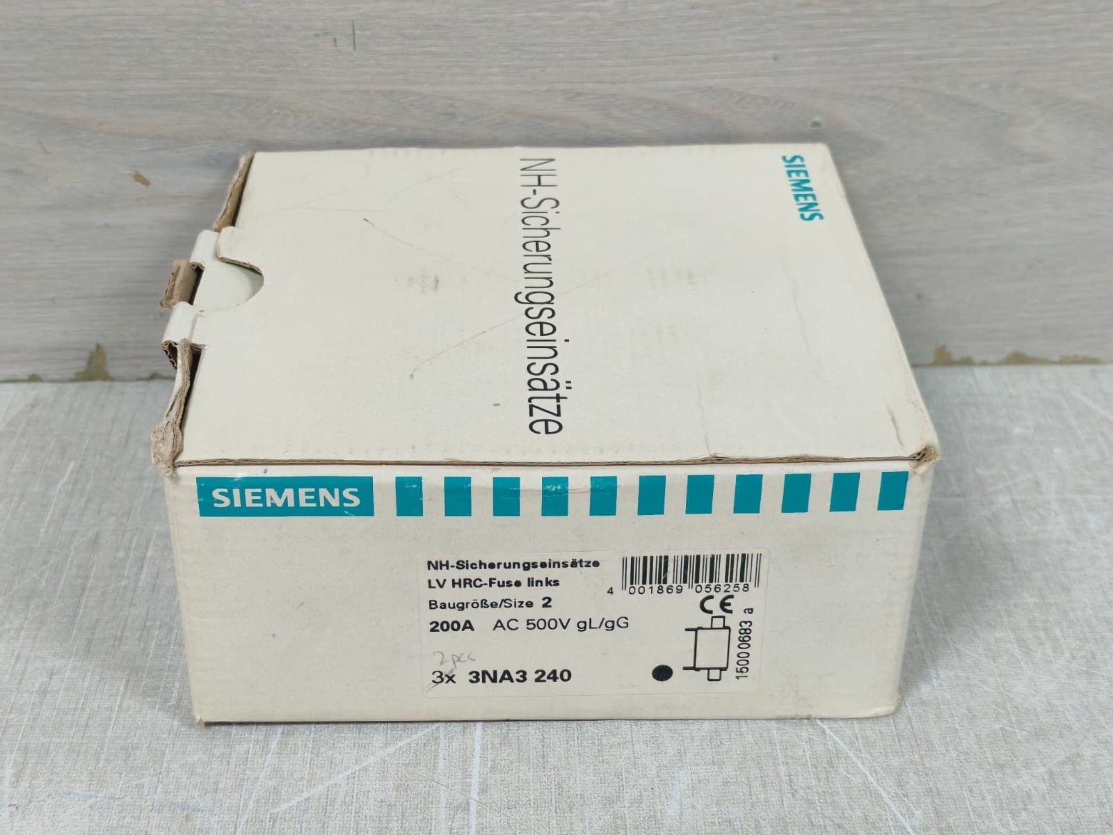 LOT 2PCS SIEMENS 3NA3240 LV-HRC-FUSE LINKS 200A