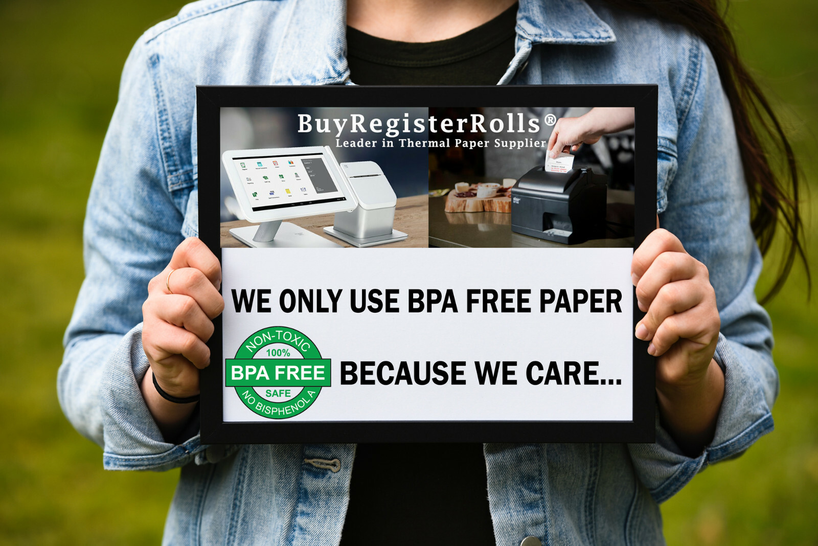 2.25 x 50 ft Receipt Paper POS Cash Register Fits Credit Card Terminals Verifone