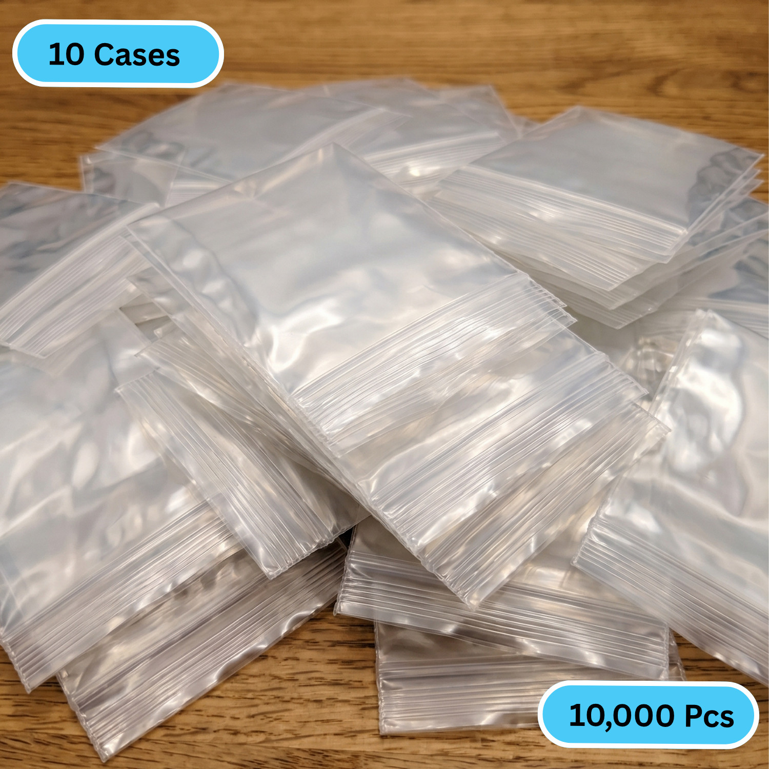 10000 2″ x 4″ Clear Reclosable Zip Seal Bags Plastic 2 Mil Lock Jewelry Zipper
