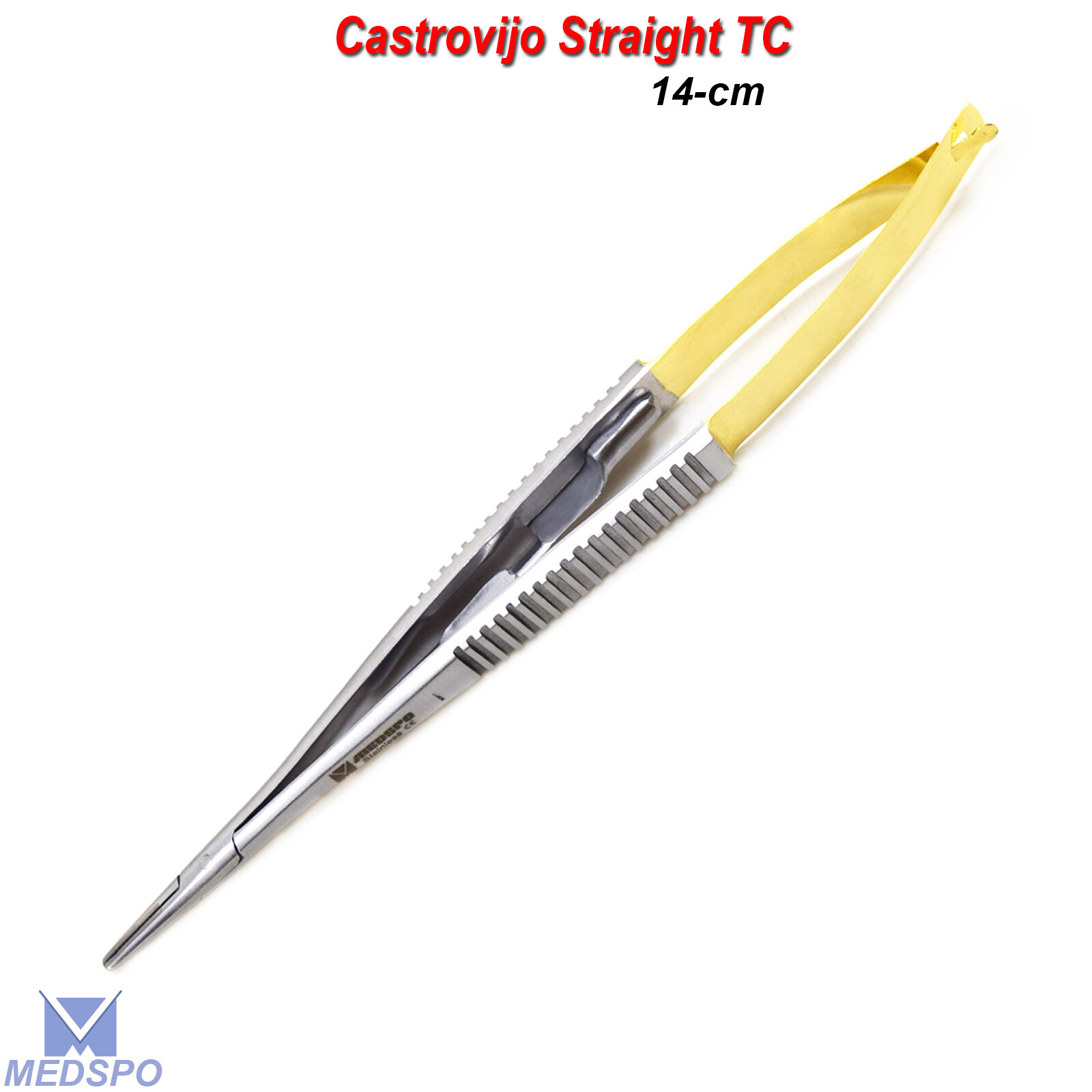 5-PCS Micro Dental Straight Castroviejo Needle Holder TC Surgical Instrument CE