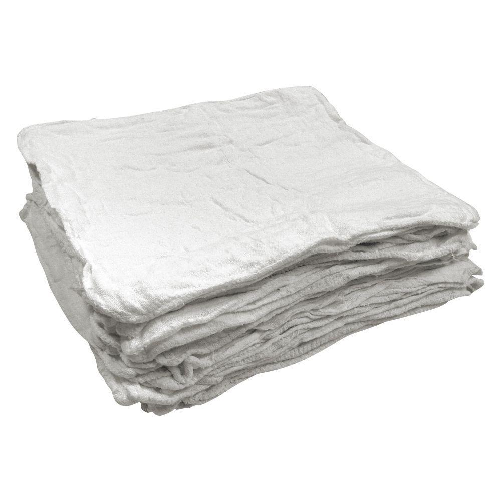 1000 New Industrial Shop Rags Cleaning Towels White Large 12×14 Towel B-Grade