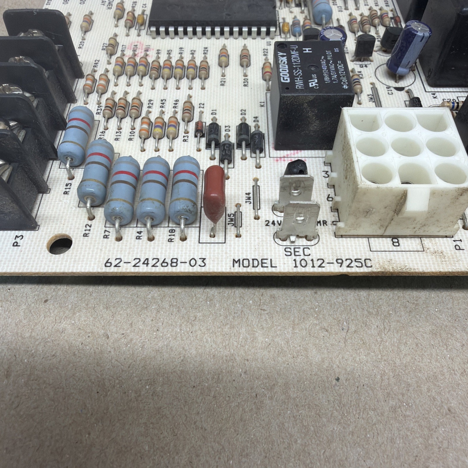 🔥 Furnace Control Circuit Board 1012-83-9258A 62-24268-03 Rheem Ruud 1012-925C