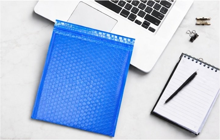 250 #0 6×10 Blue Poly Bubble Envelopes Padded Shipping Mailers 6″x10″