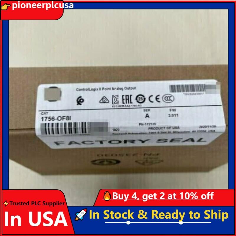 New Factory Sealed AB 1756-OF8I SER A ControlLogix 8 Point Analog Output Module