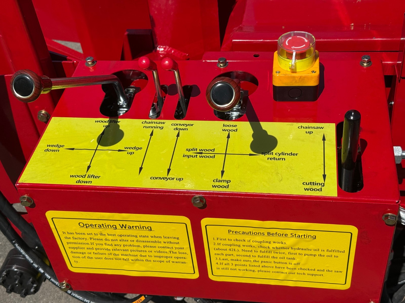 27T Hydraulic Firewood Processor with 739cc RATO Engine Log Lifter&118″ Conveyor