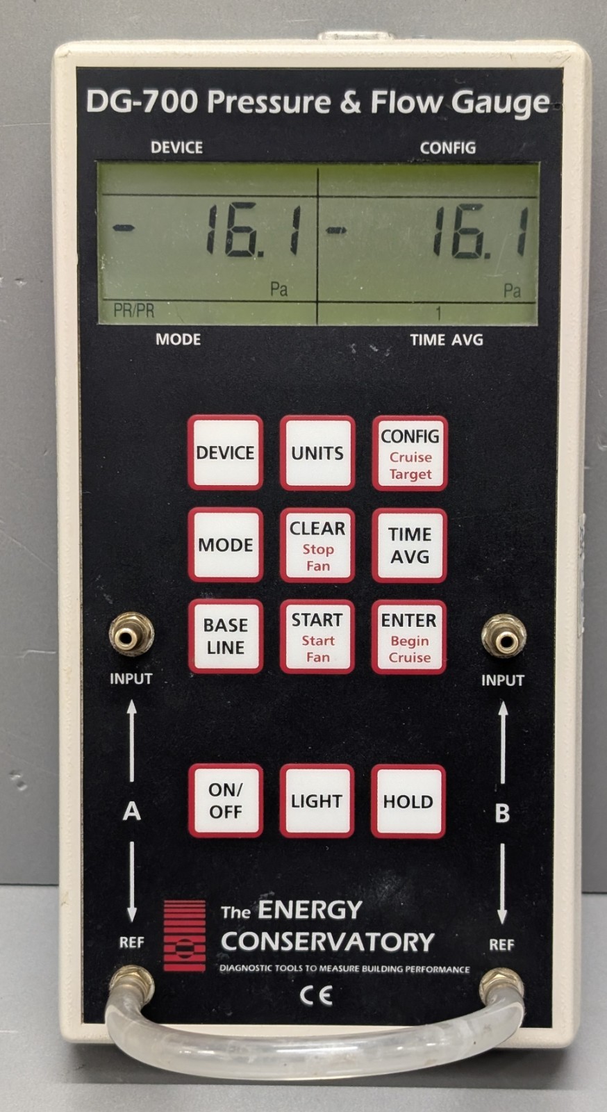 TEC DG-700 blower door manometer pressure flow gauge with USB TESTED warranty