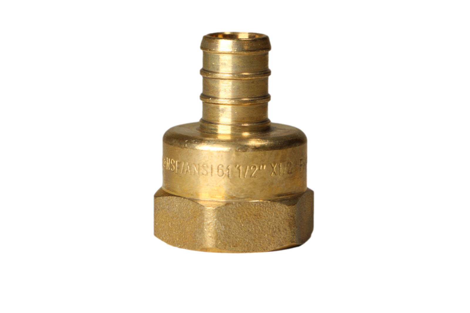 (100) 1/2″ PEX X 1/2″ FEMALE NPT THREADED ADAPTER BRASS CRIMP FITTING LEAD FREE
