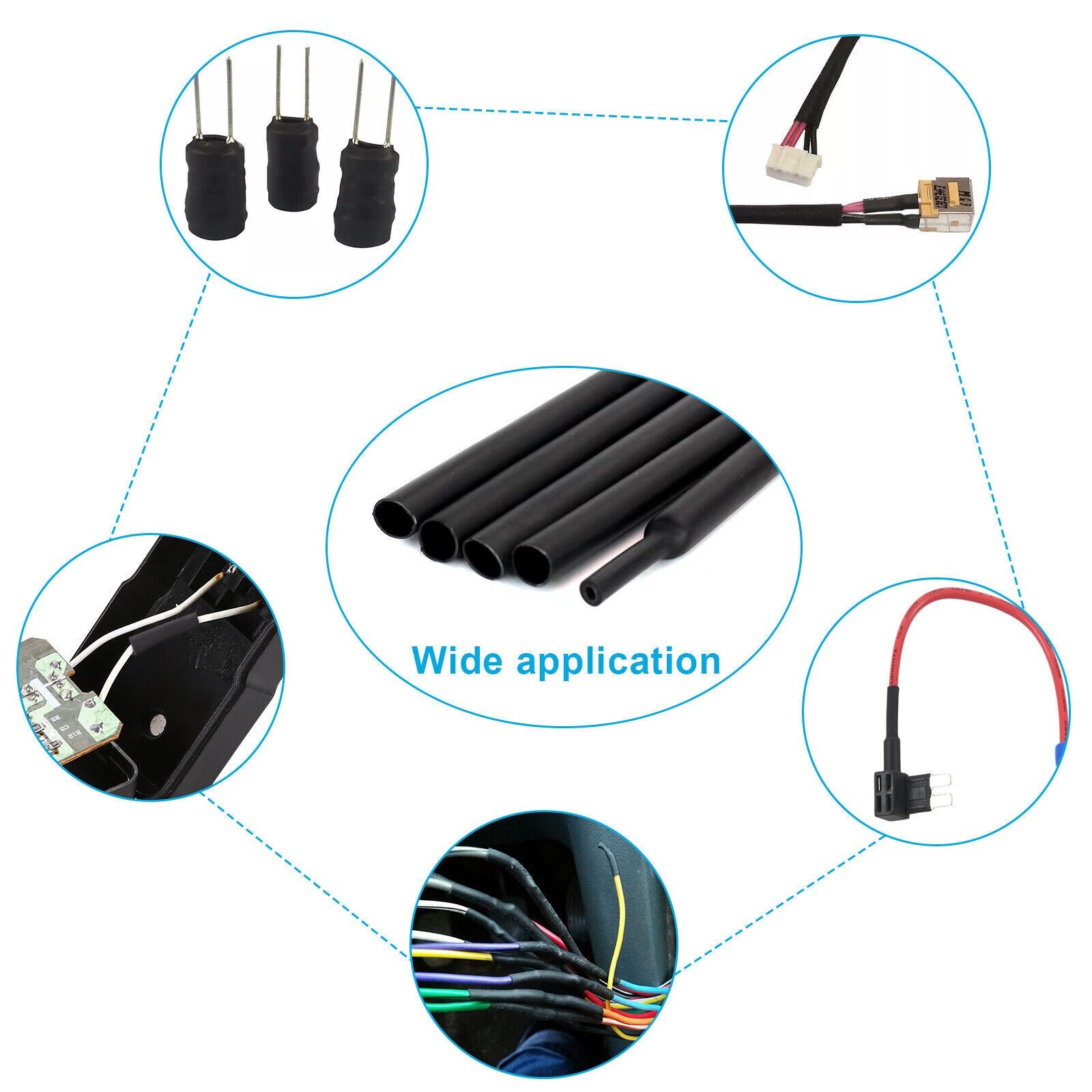 25 ft Dual Wall Adhesive Glue Lined Φ1/4″ (6.4mm) Heat Shrink Tubing 3:1 Ratio