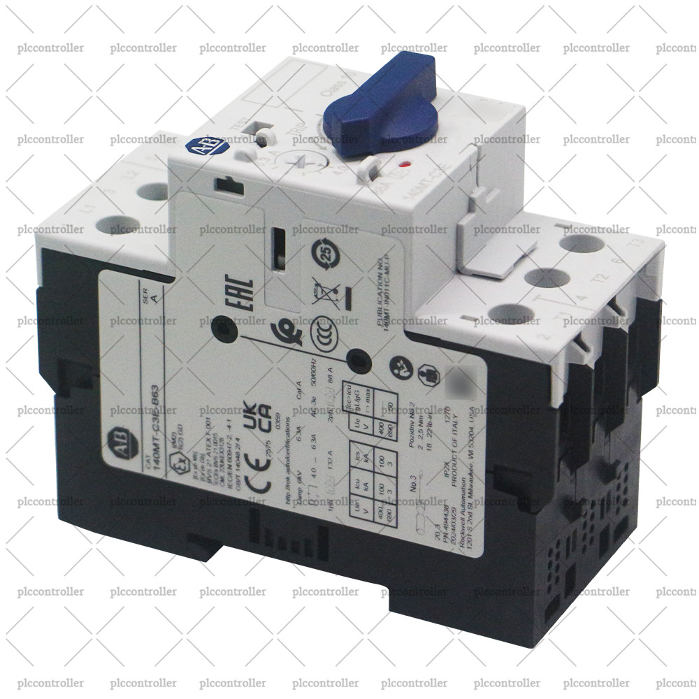 New Allen Bradley 140MT-C3E-B63 MPCB Standard Magnetic Trip (Fixed at 14 x le)