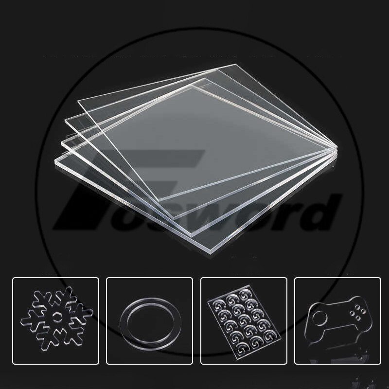Clear Acrylics Sheets Cut To Size Hard Plastic Plate 100 -300mm Thick 1mm -20mm