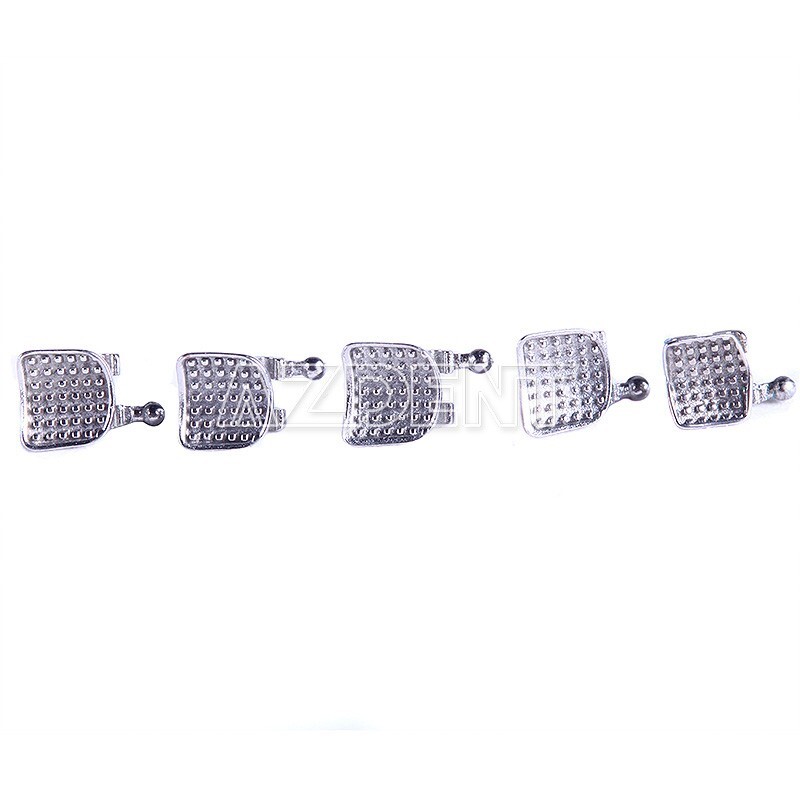 AZDENT Dental Orthodontic Bracket metal Braces Mini Roth .018 3-4-5 Hooks 20Pcs