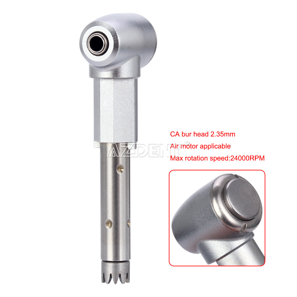 Dental Intra Head fit Kavo 1:1 Button Low Speed Contra Angle Handpiece 2.35mm
