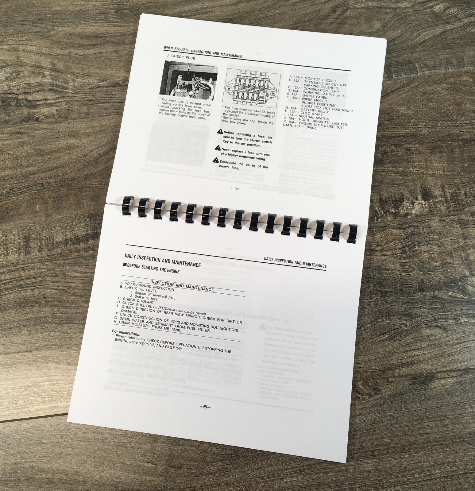Kawasaki 70Z II Wheel Loader Operators Manual Owners Maintenance 70C1-0101-Up