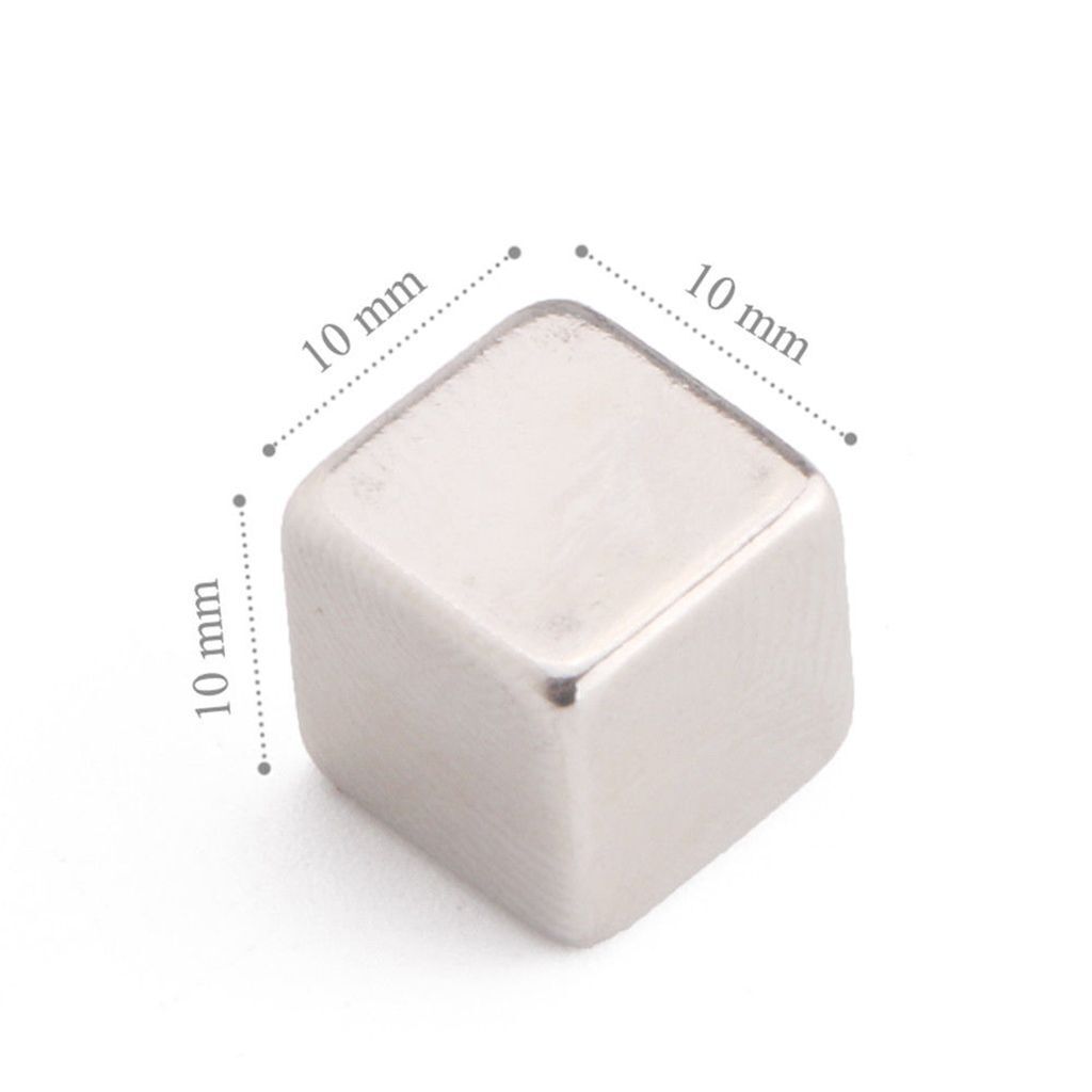5~100Pcs Neodymium N35 Block Square Cube Magnets Strong 10x10x10mm Rare-Earth
