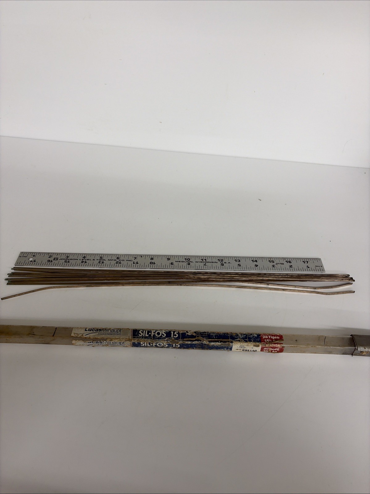 Lucas Milhaupt Sil Fos 15 Brazing Rods 15% Silver Alloy Lot of 12