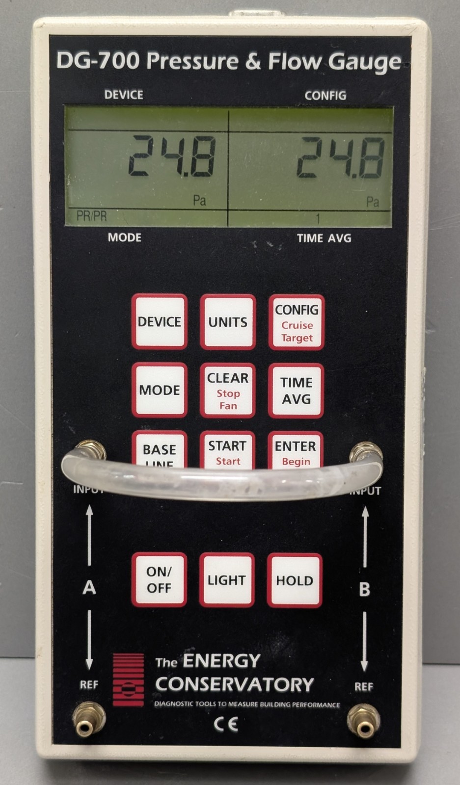TEC DG-700 blower door manometer pressure flow gauge with USB TESTED warranty