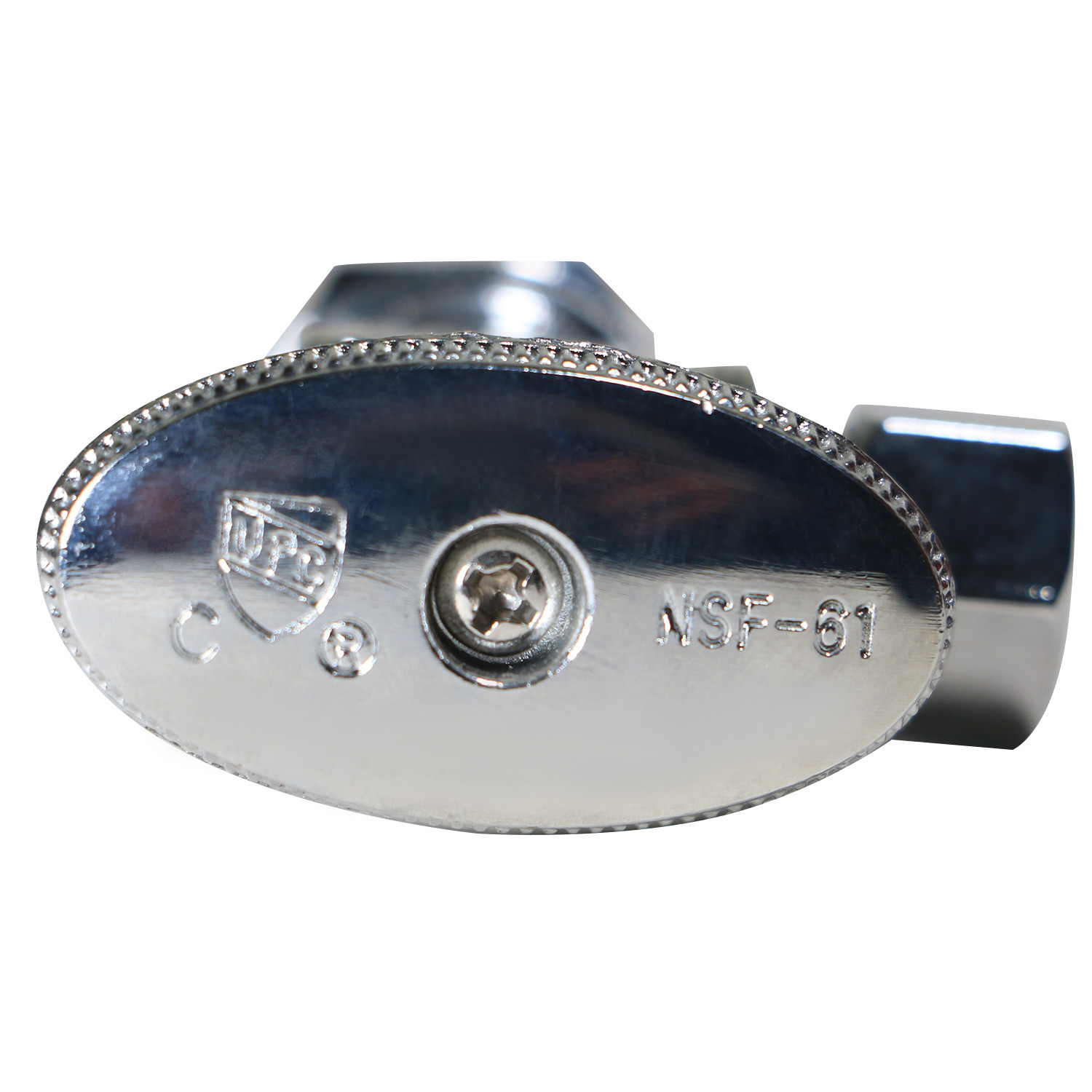 100) 5/8″ OD X 3/8″ OD 1/4 TURN COMPRESSION ANGLE STOP VALVE FULL PORT LEAD FREE