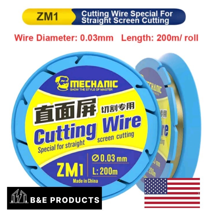 Mechanic Cutting Wire Mobile Phone Screen Separator ZM1 0.03MM L:200M