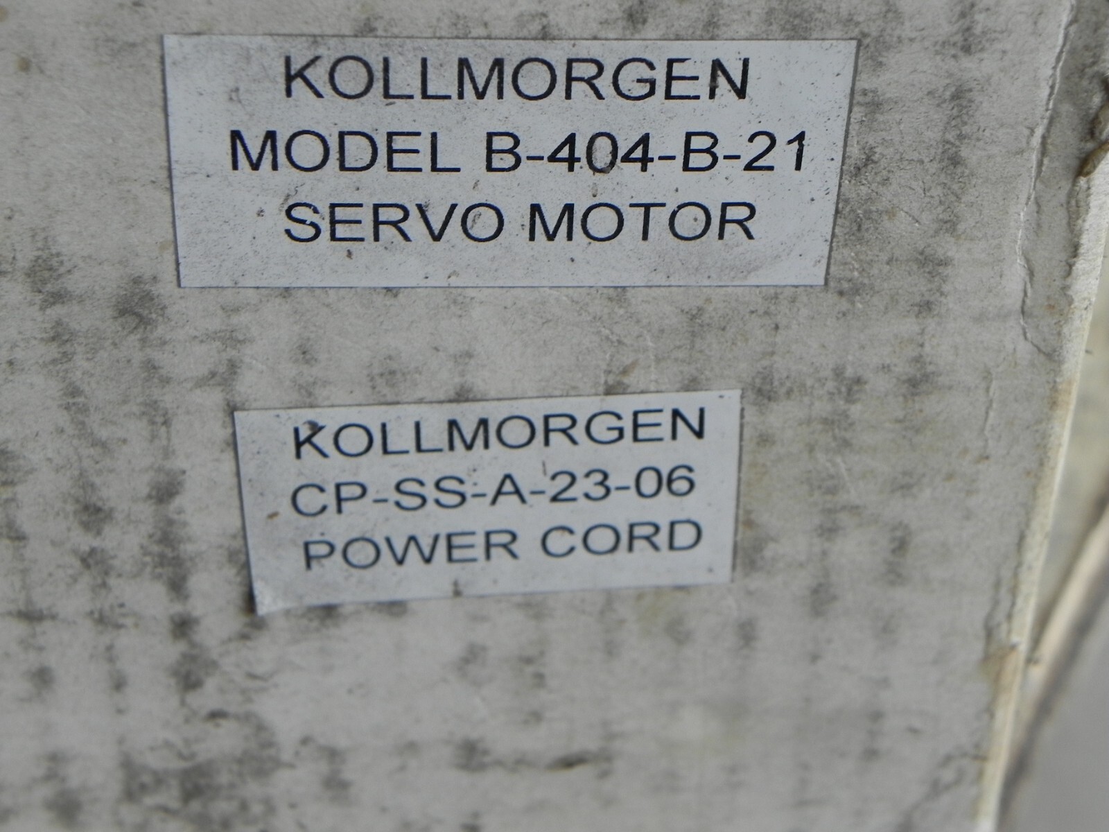 Kollmorgen Goldline Brushless P.M. Servomotor Radford B-404-B-21 with Cable NEW