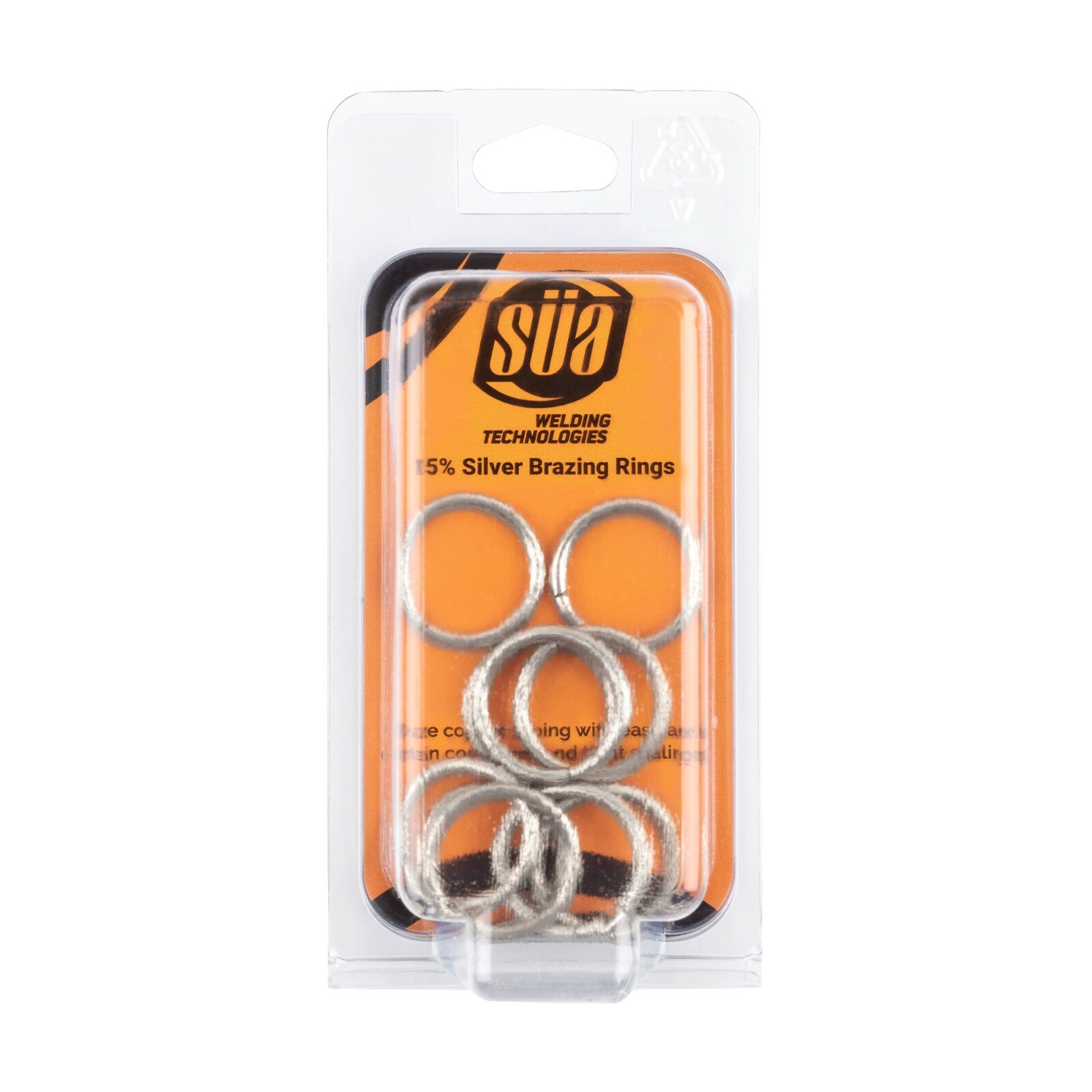 SÜA 15% Silver Brazing Joint Solder Ring for Copper Tubing Sizes: 1/4″ to 1-1/8″