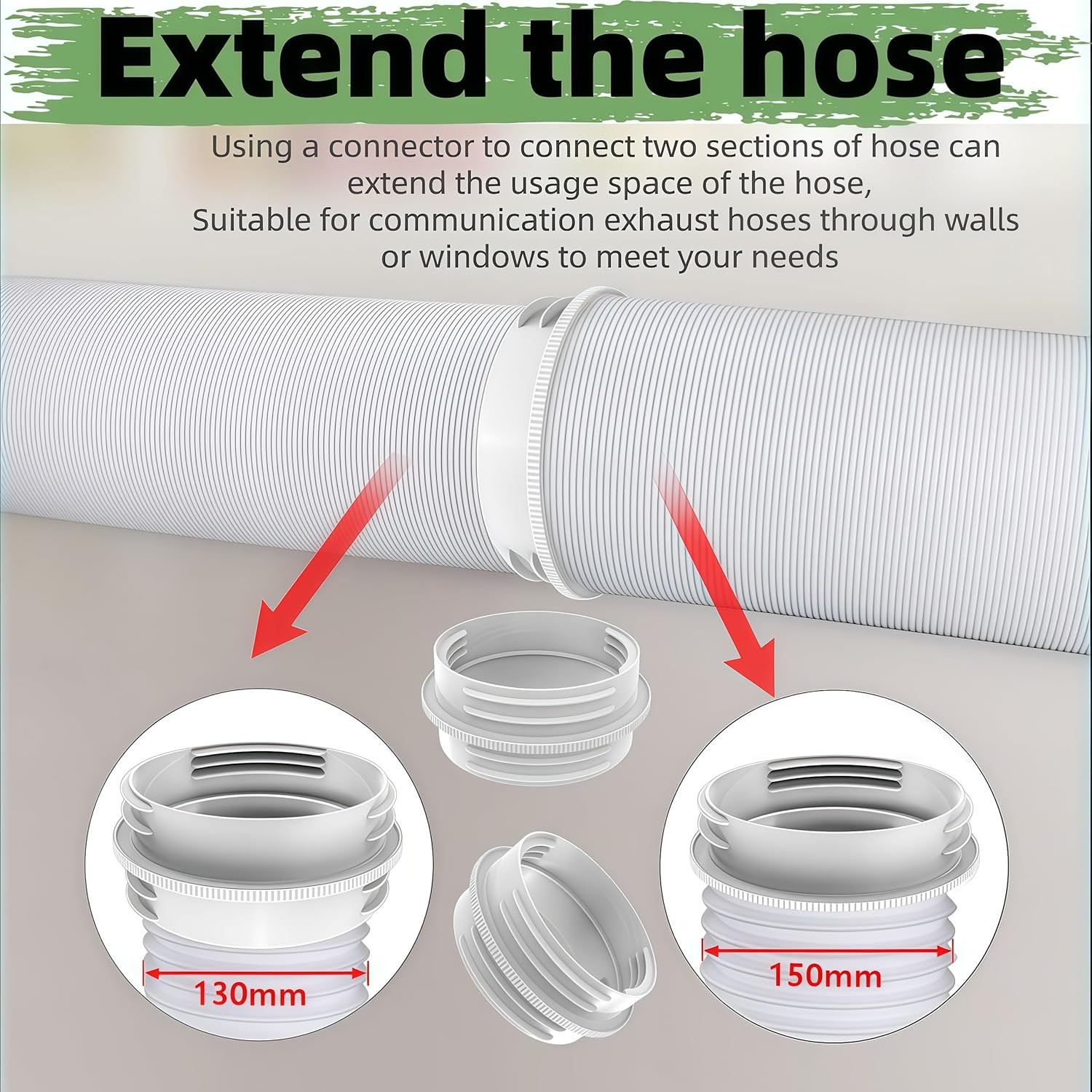Portable Air Conditioner Hose Connector, Universal Exhaust Hose Coupler for 5…