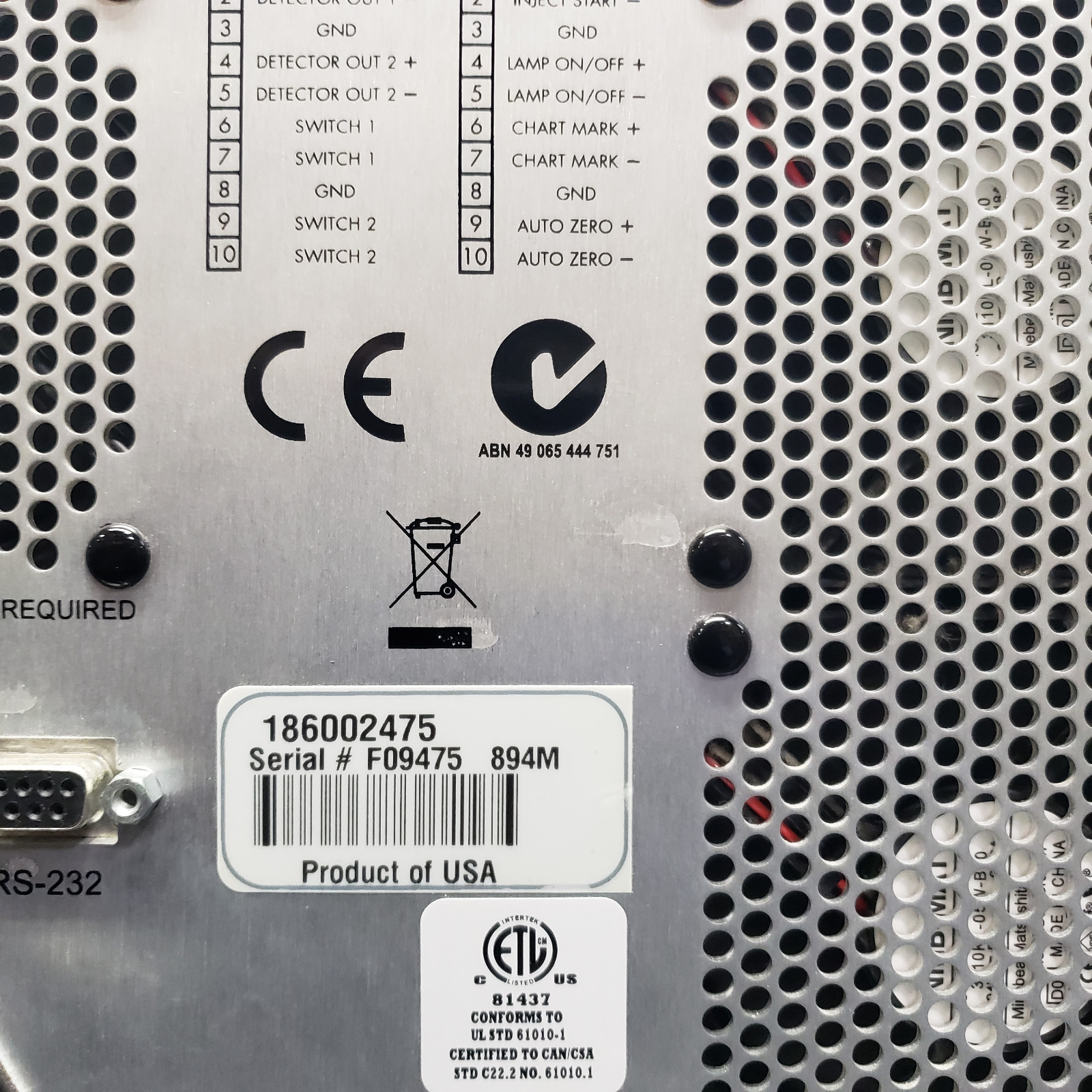 Waters 186002475 2475 Fluorescence (FLR) Detector for HPLC Systems