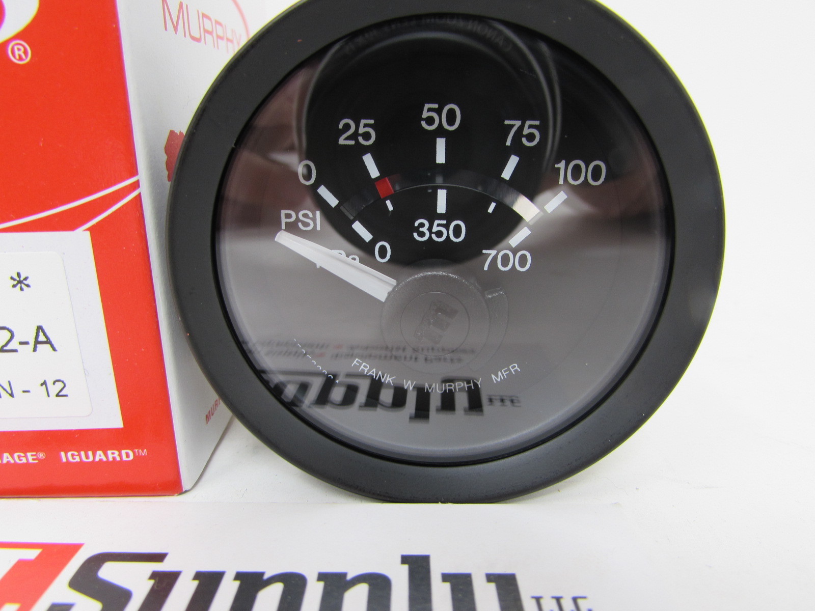 NEW MURPHY 100PSI ELECTRIC OIL PRESSURE GAUGE EGS21P-100-12-A PART # 05-70-2407