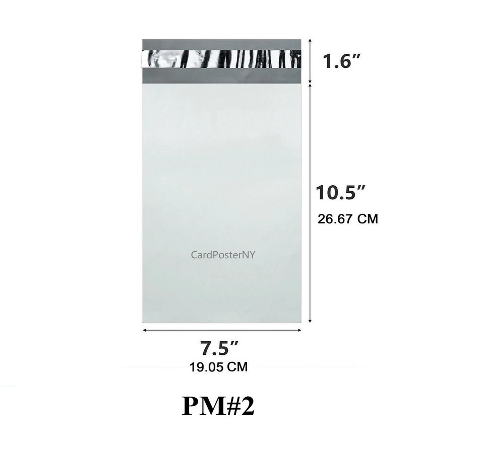 100 Pcs Poly Mailers Shipping Bag ， Self-Sealing Shipping Bags