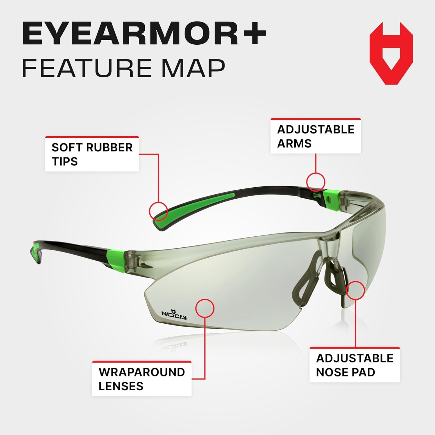 Anti Fog Safety Glasses Light Tint Scratch Resistant Protective Eyewear Men