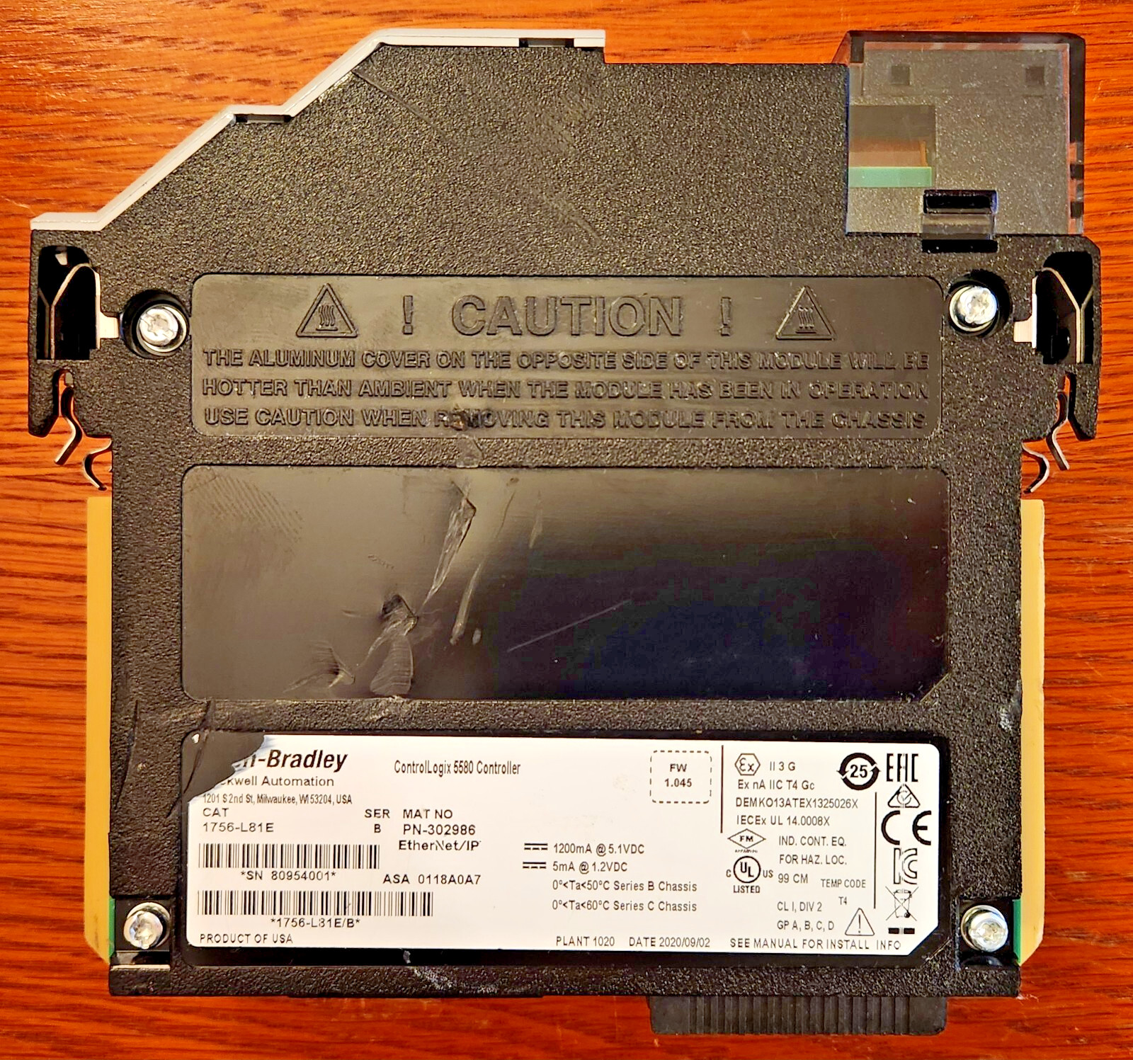 Allen-Bradley 1756-L81E /B Logix 5580 1756L81E – *PART/FOR PARTS*